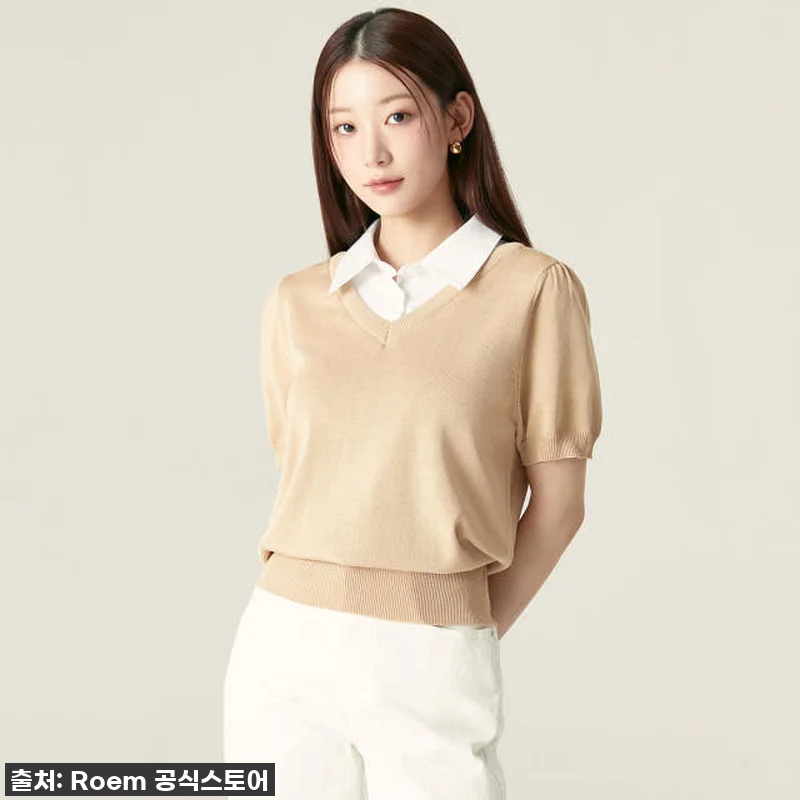 🎁 품절임박! 로엠 우븐매칭 카라 반 관련 이미지 1