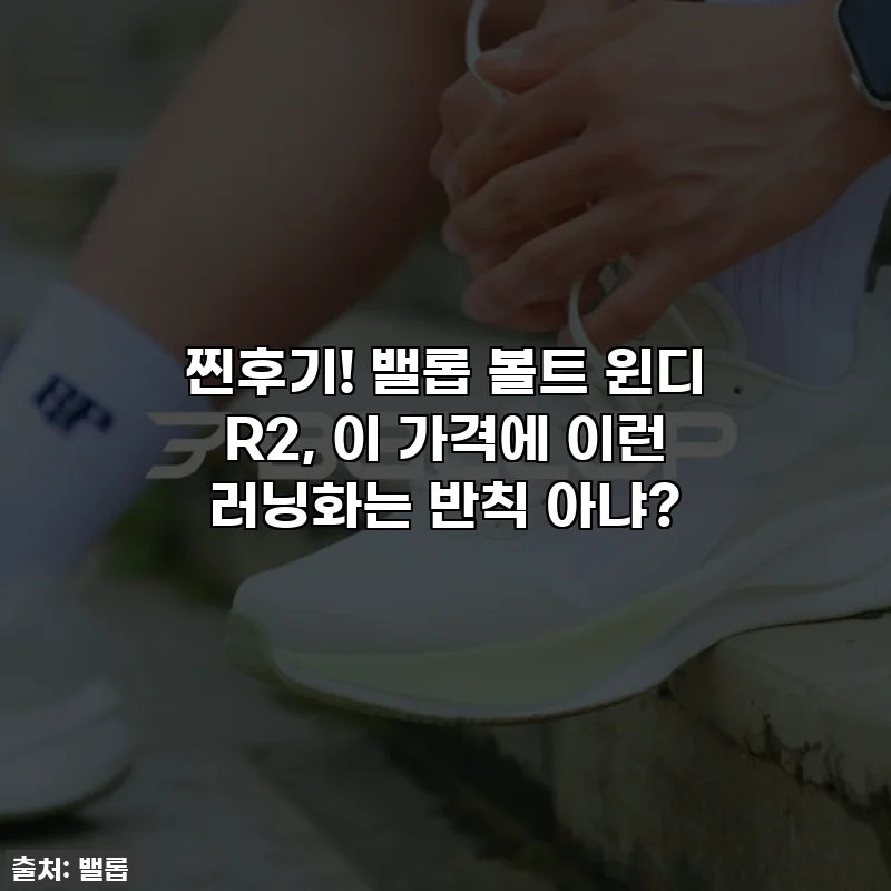찐후기! 밸롭 볼트 윈디 R2, 이 가격에 이런 러닝화는 반칙 아냐?