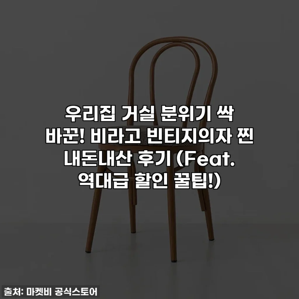 우리집 거실 분위기 싹 바꾼! 비라고 빈티지의자 찐 내돈내산 후기 (Feat. 역대급 할인 꿀팁!)