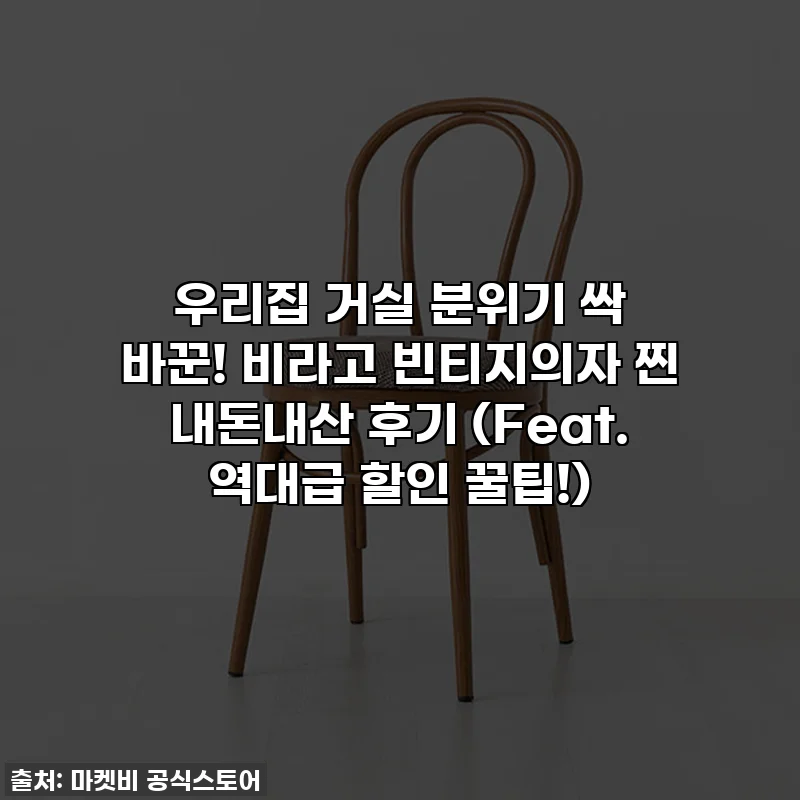 우리집 거실 분위기 싹 바꾼! 비라고 빈티지의자 찐 내돈내산 후기 (Feat. 역대급 할인 꿀팁!)