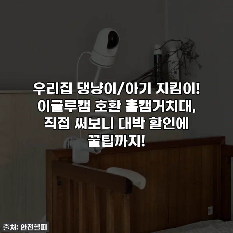 우리집 댕냥이/아기 지킴이! 이글루캠 호환 홈캠거치대, 직접 써보니 대박 할인에 꿀팁까지!