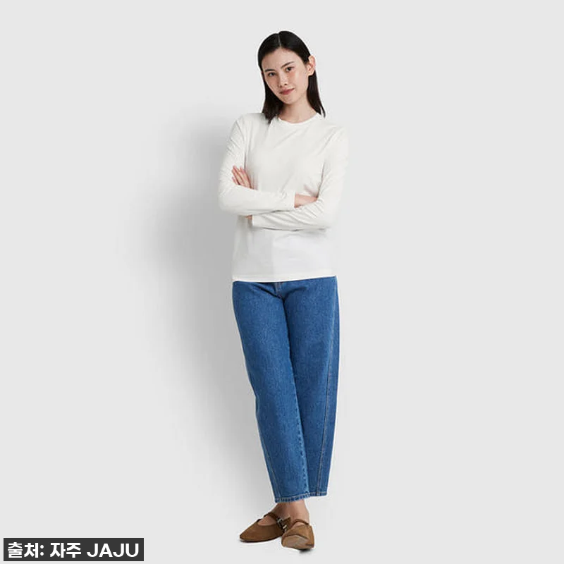 자주(JAJU) 코튼 스트레치 긴팔 관련 이미지 2