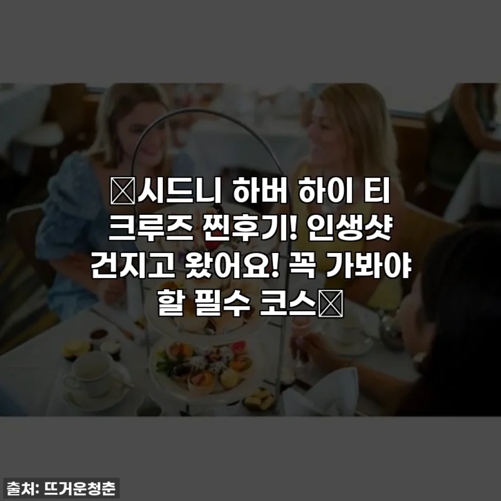 💖시드니 하버 하이 티 크루즈 찐후기! 인생샷 건지고 왔어요! 꼭 가봐야 할 필수 코스✨