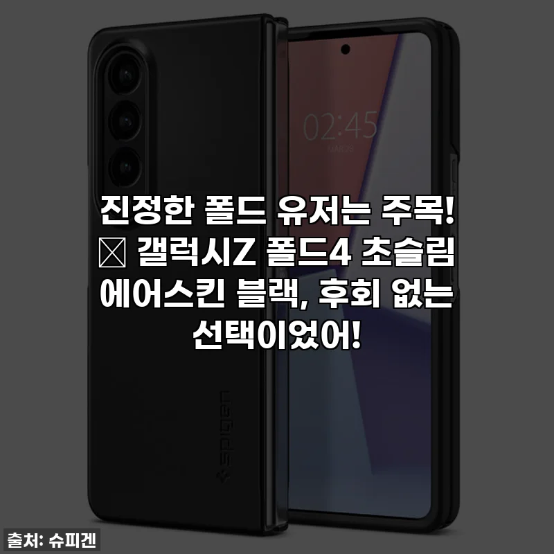 진정한 폴드 유저는 주목! 🖤 갤럭시Z 폴드4 초슬림 에어스킨 블랙, 후회 없는 선택이었어!