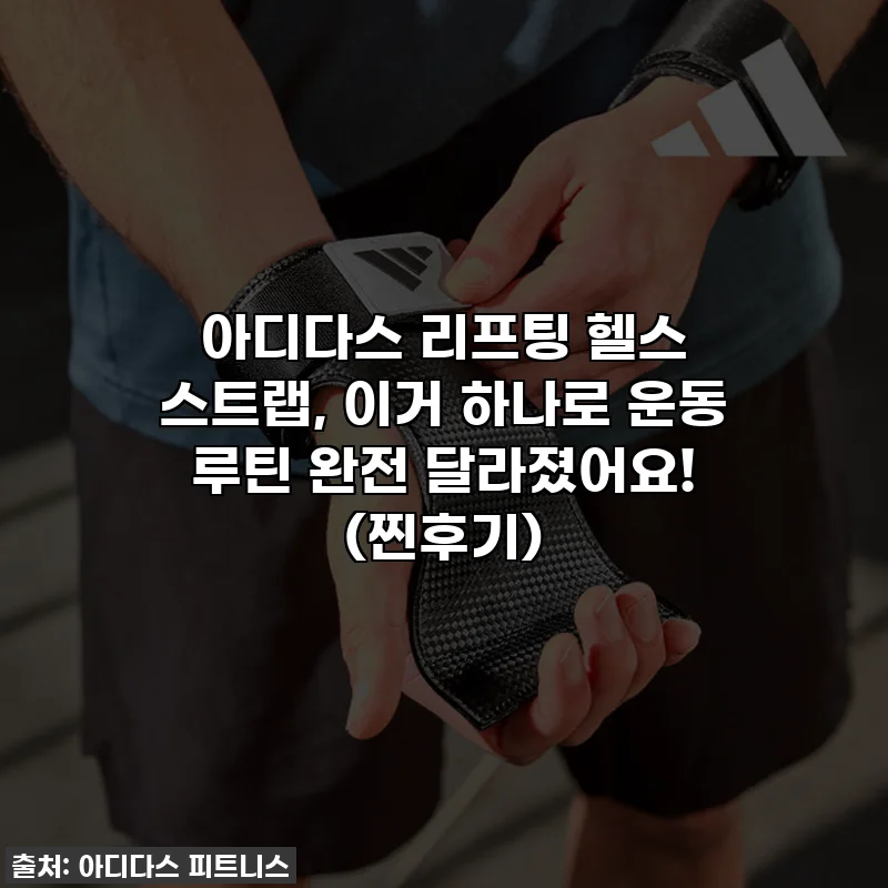 아디다스 리프팅 헬스 스트랩, 이거 하나로 운동 루틴 완전 달라졌어요! (찐후기)