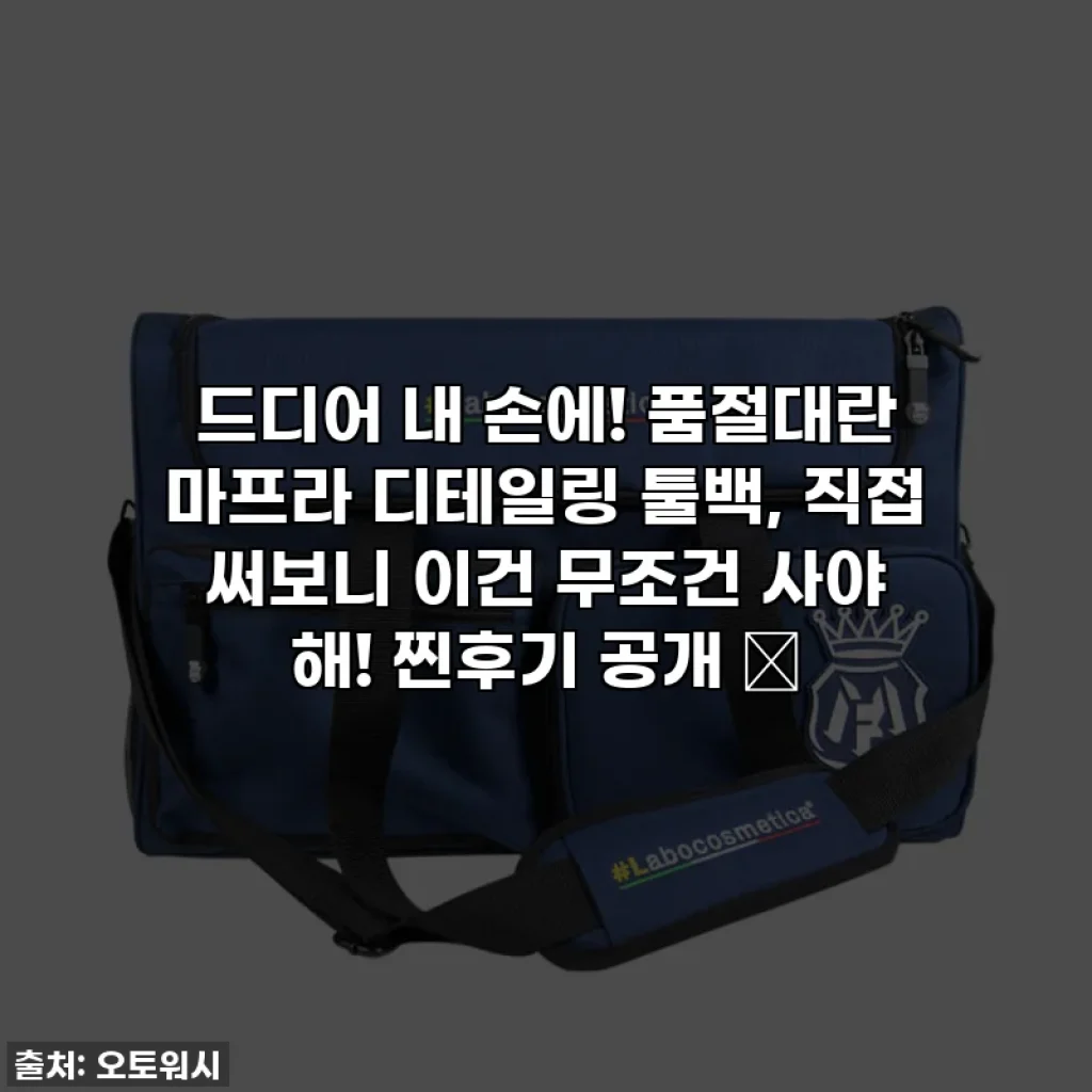드디어 내 손에! 품절대란 마프라 디테일링 툴백, 직접 써보니 이건 무조건 사야 해! 찐후기 공개 ✨