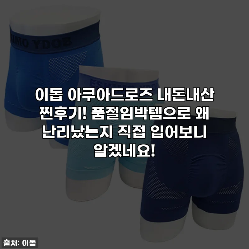 이돕 아쿠아드로즈 내돈내산 찐후기! 품절임박템으로 왜 난리났는지 직접 입어보니 알겠네요!