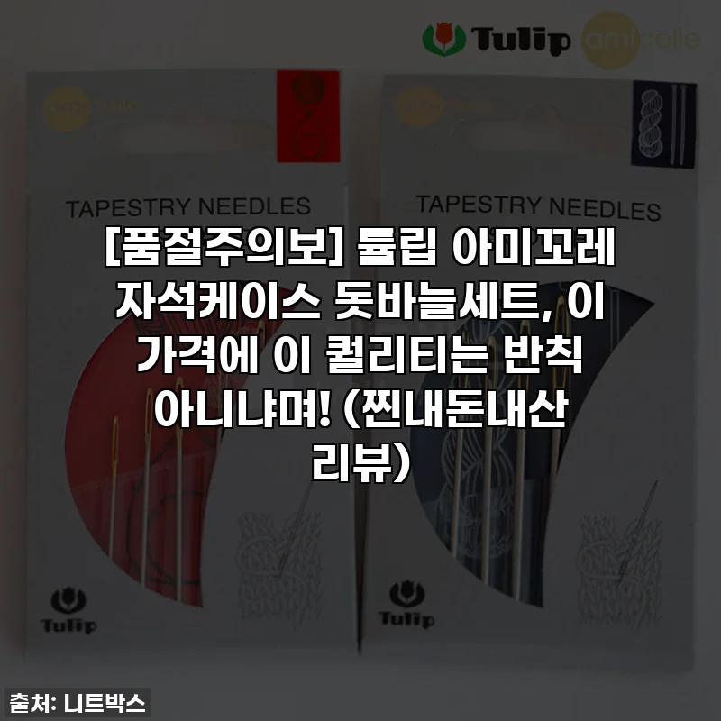 [품절주의보] 튤립 아미꼬레 자석케이스 돗바늘세트, 이 가격에 이 퀄리티는 반칙 아니냐며! (찐내돈내산 리뷰)