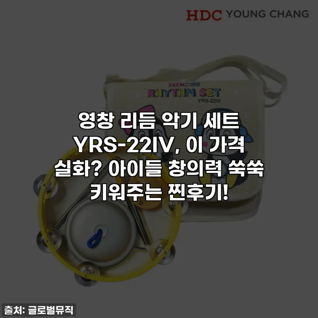 영창 리듬 악기 세트 YRS-22IV, 이 가격 실화? 아이들 창의력 쑥쑥 키워주는 찐후기!