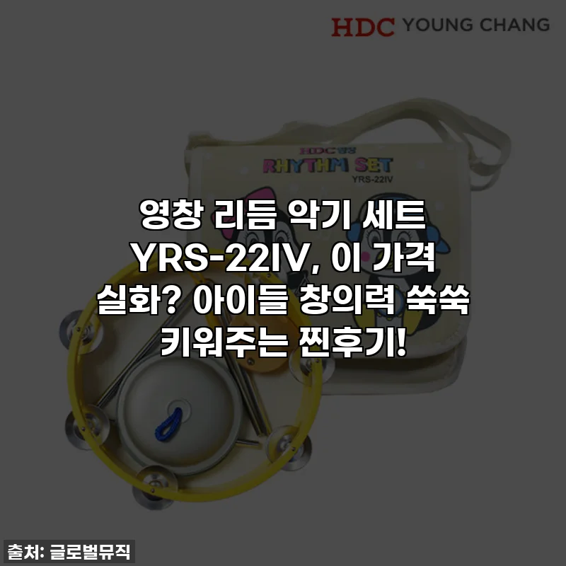 영창 리듬 악기 세트 YRS-22IV, 이 가격 실화? 아이들 창의력 쑥쑥 키워주는 찐후기!