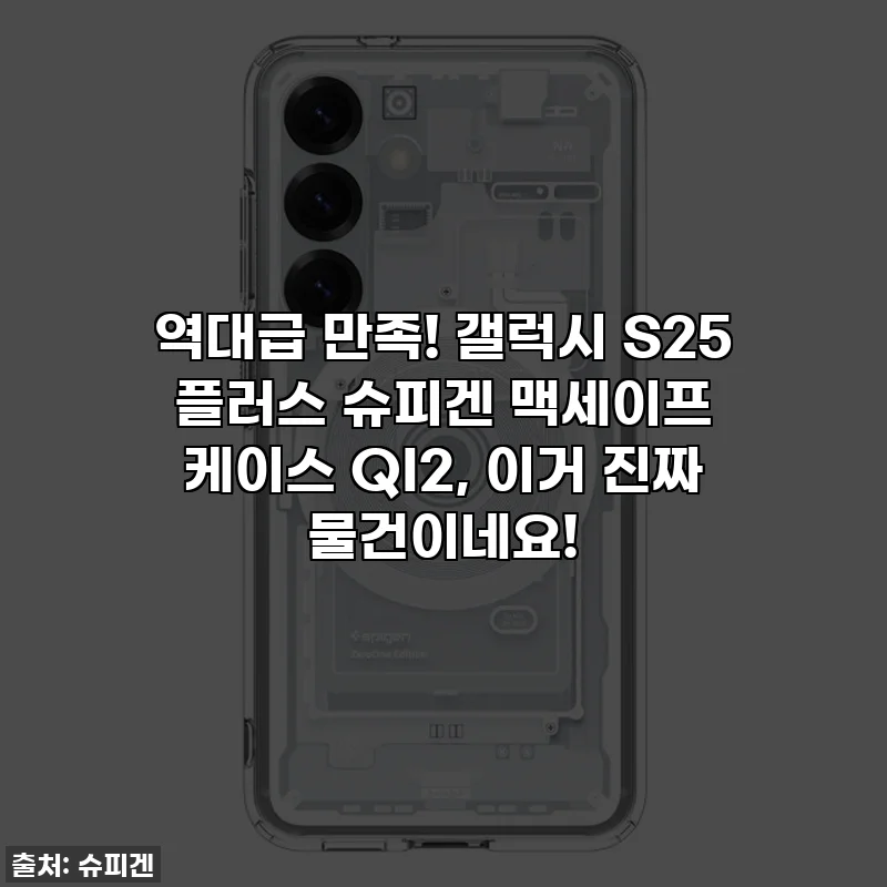 역대급 만족! 갤럭시 S25 플러스 슈피겐 맥세이프 케이스 QI2, 이거 진짜 물건이네요!