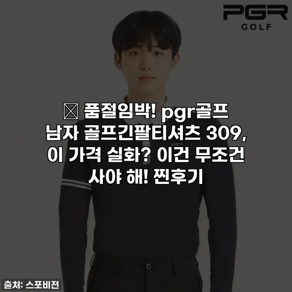 🔥 품절임박! pgr골프 남자 골프긴팔티셔츠 309, 이 가격 실화? 이건 무조건 사야 해! 찐후기