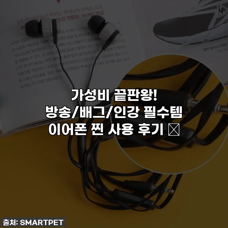 가성비 끝판왕! 방송/배그/인강 필수템 이어폰 찐 사용 후기 ✨