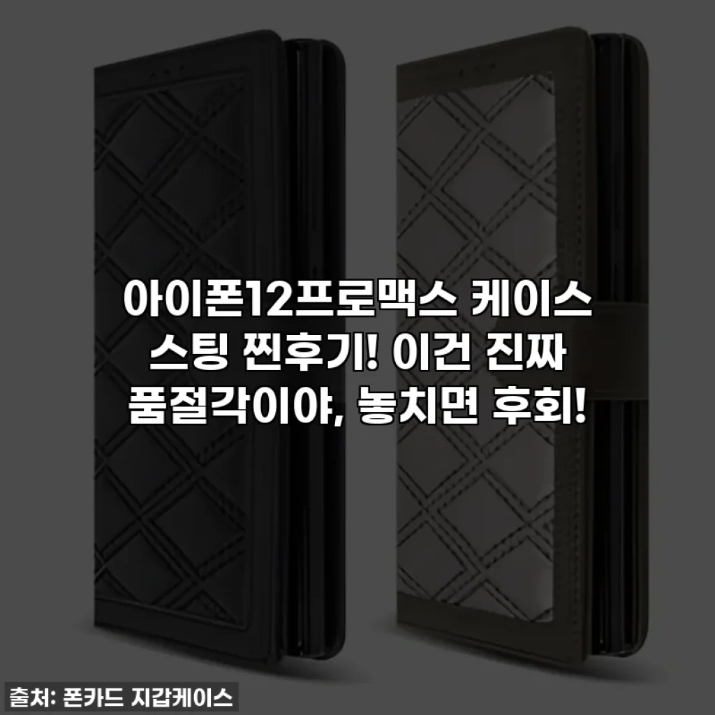아이폰12프로맥스 케이스 스팅 찐후기! 이건 진짜 품절각이야, 놓치면 후회!