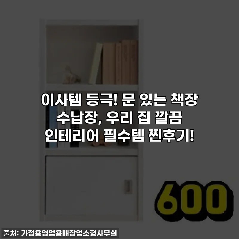 이사템 등극! 문 있는 책장 수납장, 우리 집 깔끔 인테리어 필수템 찐후기!