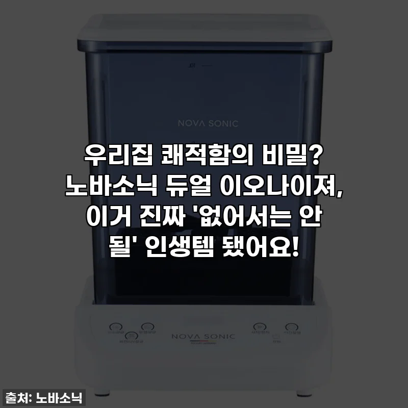 우리집 쾌적함의 비밀? 노바소닉 듀얼 이오나이져, 이거 진짜 '없어서는 안 될' 인생템 됐어요!