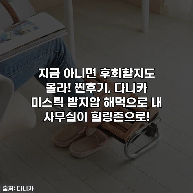 지금 아니면 후회할지도 몰라! 찐후기, 다니카 미스틱 발지압 해먹으로 내 사무실이 힐링존으로!