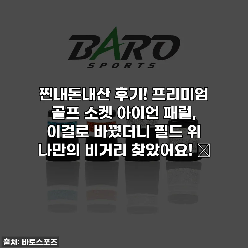 찐내돈내산 후기! 프리미엄 골프 소켓 아이언 패럴, 이걸로 바꿨더니 필드 위 나만의 비거리 찾았어요! ✨