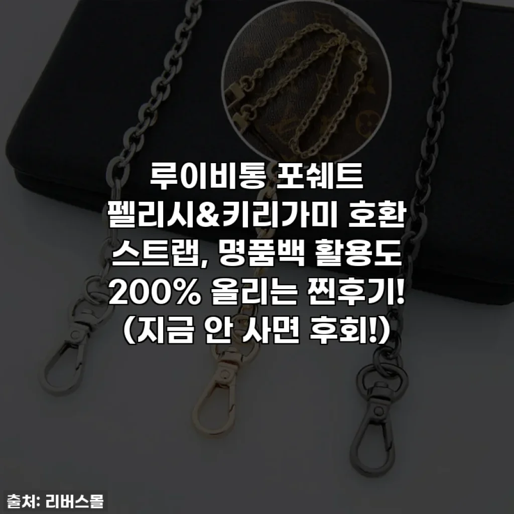루이비통 포쉐트 펠리시&키리가미 호환 스트랩, 명품백 활용도 200% 올리는 찐후기! (지금 안 사면 후회!)