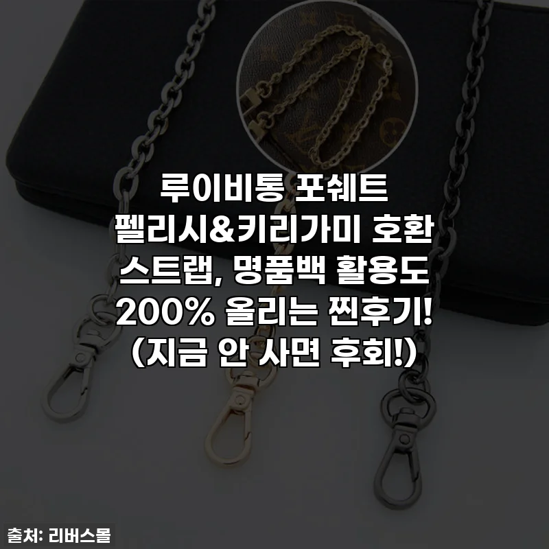 루이비통 포쉐트 펠리시&키리가미 호환 스트랩, 명품백 활용도 200% 올리는 찐후기! (지금 안 사면 후회!)