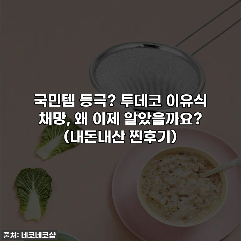 국민템 등극? 투데코 이유식 채망, 왜 이제 알았을까요? (내돈내산 찐후기)