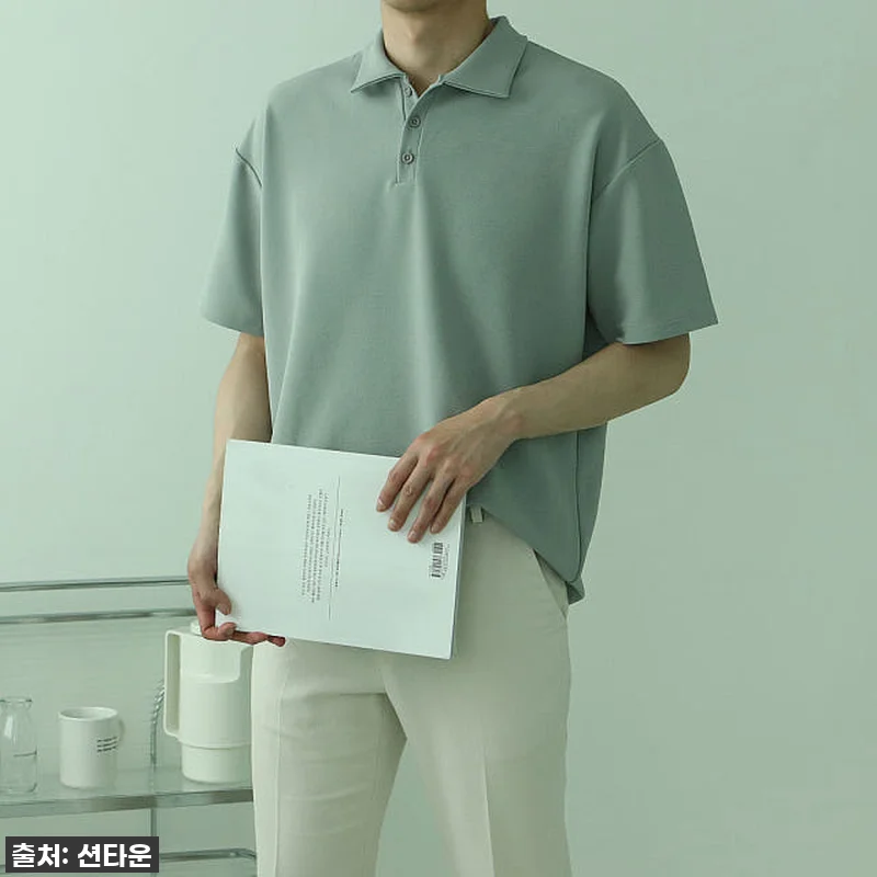 올여름 교복 각! '남자 오버핏 헨리 관련 이미지 1