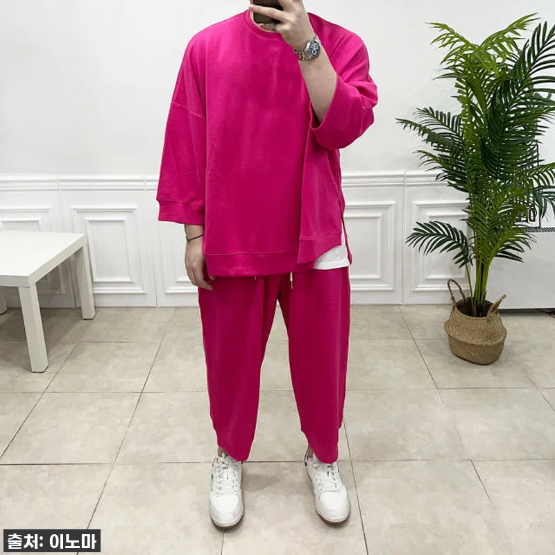 남자 여름 트레이닝복 오버핏 스트릿 관련 이미지 3