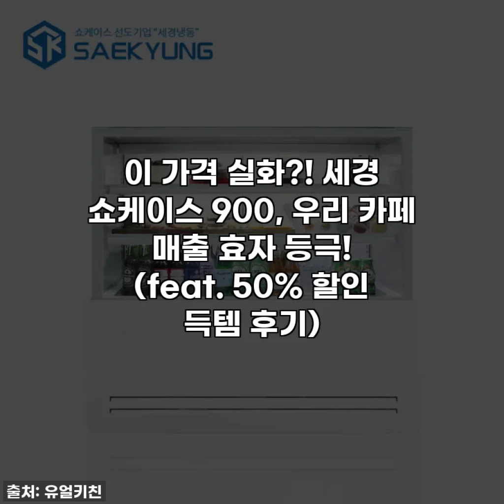 이 가격 실화?! 세경 쇼케이스 900, 우리 카페 매출 효자 등극! (feat. 50% 할인 득템 후기)