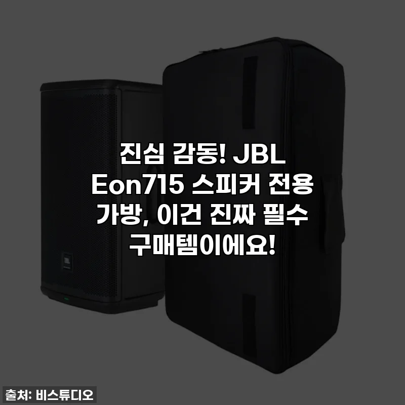 진심 감동! JBL Eon715 스피커 전용 가방, 이건 진짜 필수 구매템이에요!