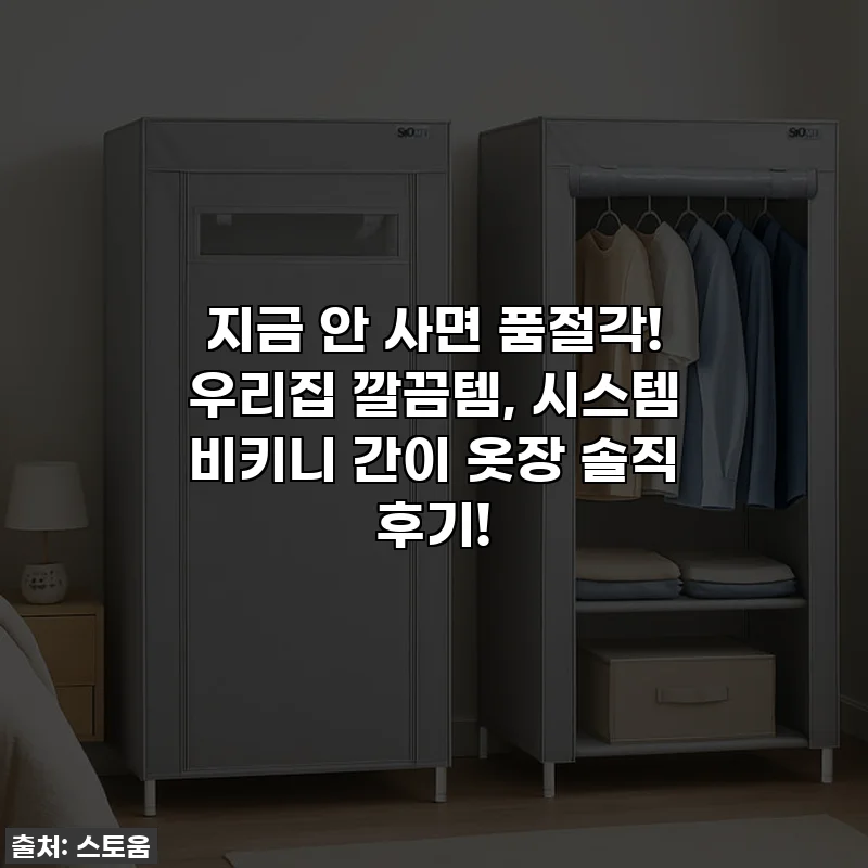 지금 안 사면 품절각! 우리집 깔끔템, 시스템 비키니 간이 옷장 솔직 후기!