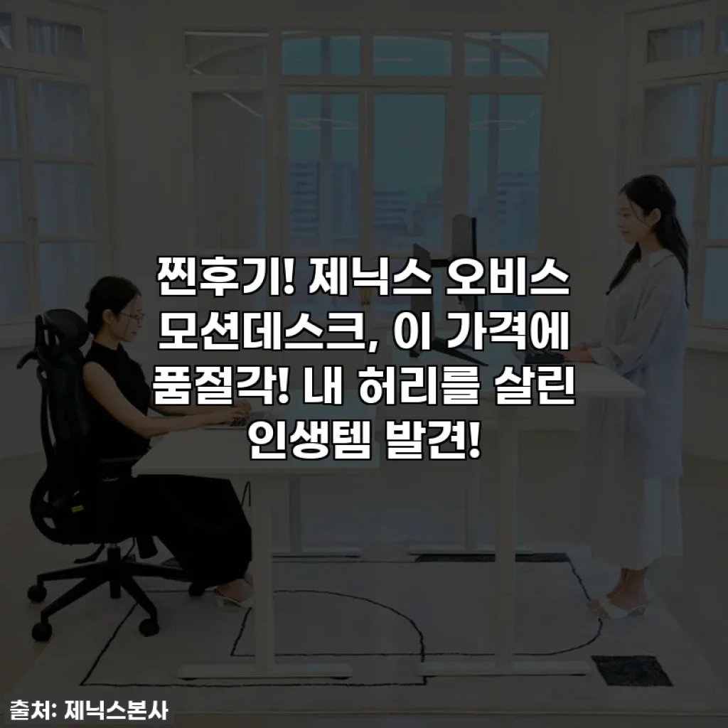 찐후기! 제닉스 오비스 모션데스크, 이 가격에 품절각! 내 허리를 살린 인생템 발견!