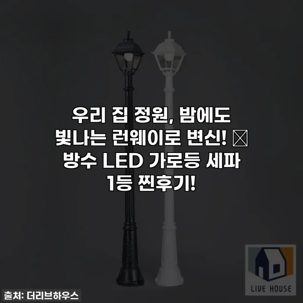 우리 집 정원, 밤에도 빛나는 런웨이로 변신! 💡 방수 LED 가로등 세파 1등 찐후기!