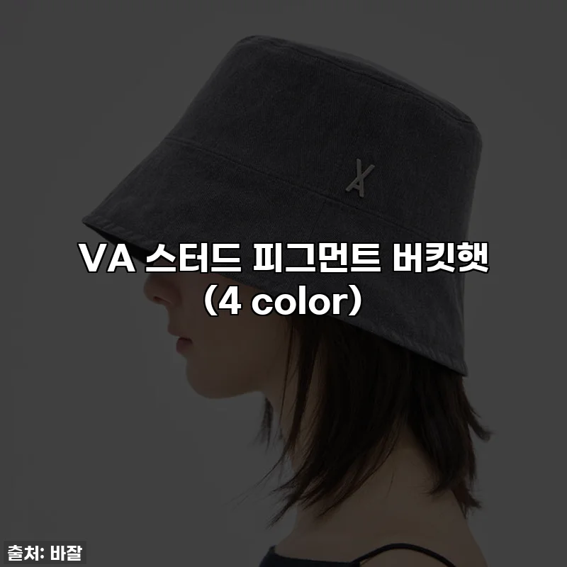 VA 스터드 피그먼트 버킷햇 (4 color)