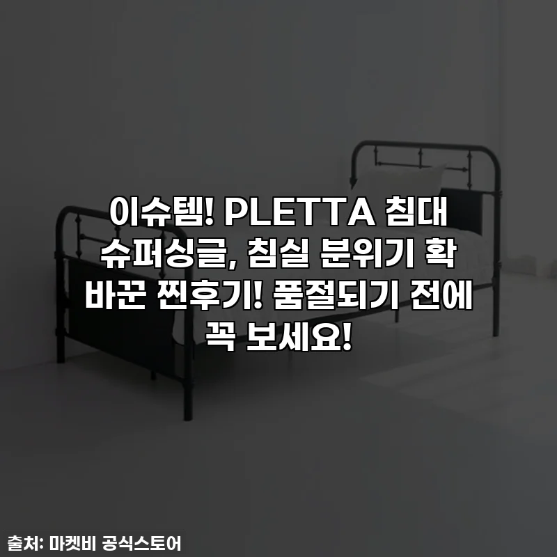 이슈템! PLETTA 침대 슈퍼싱글, 침실 분위기 확 바꾼 찐후기! 품절되기 전에 꼭 보세요!