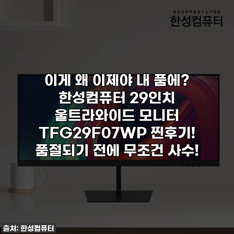이게 왜 이제야 내 품에? 한성컴퓨터 29인치 울트라와이드 모니터 TFG29F07WP 찐후기! 품절되기 전에 무조건 사수!