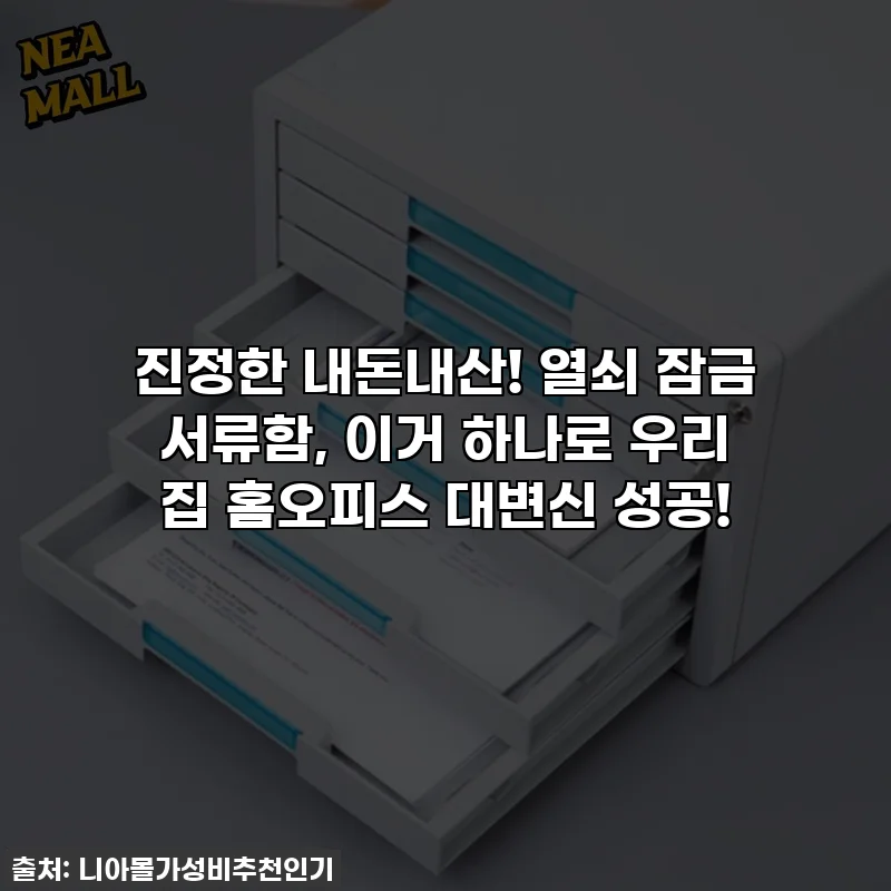 진정한 내돈내산! 열쇠 잠금 서류함, 이거 하나로 우리 집 홈오피스 대변신 성공!