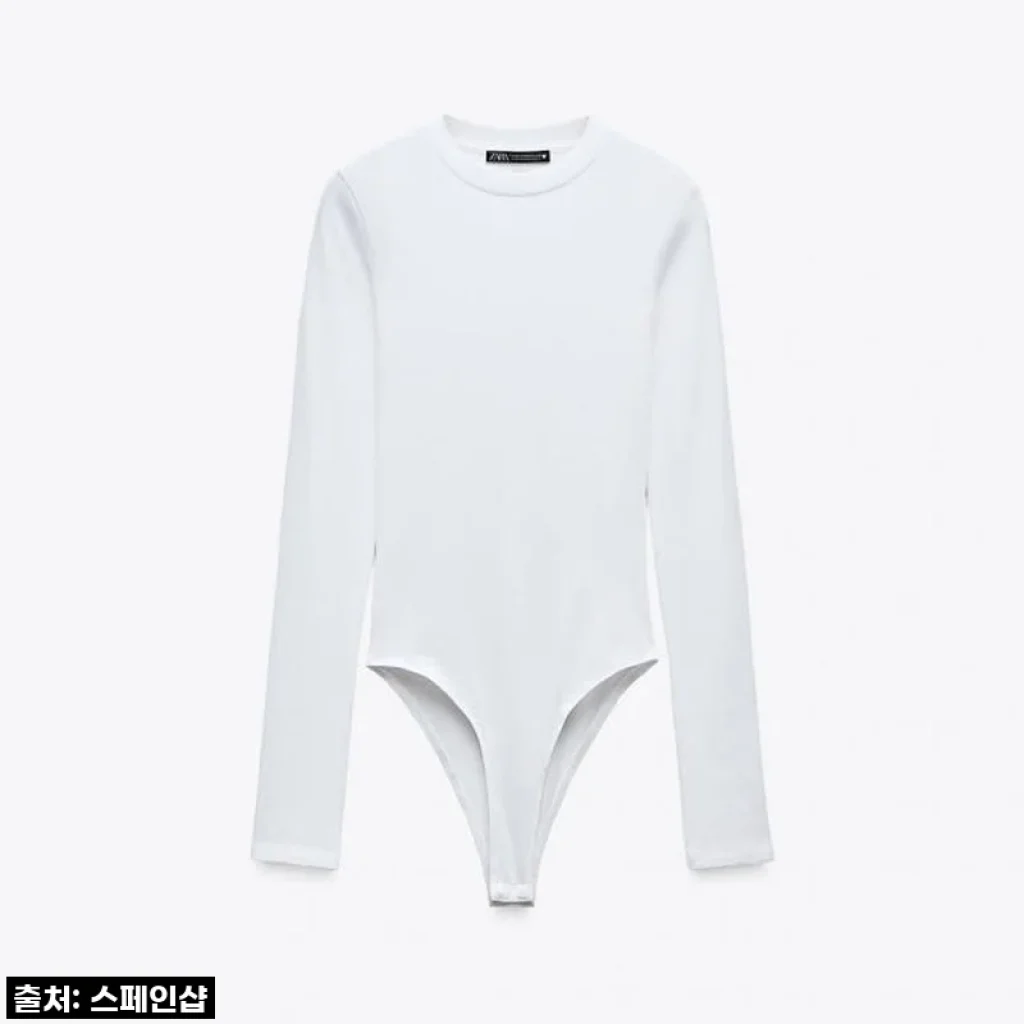 찐후기! 자라 코튼 모달 바디수트, 이거 하나면 코디 끝! (3641/838 WHITE)