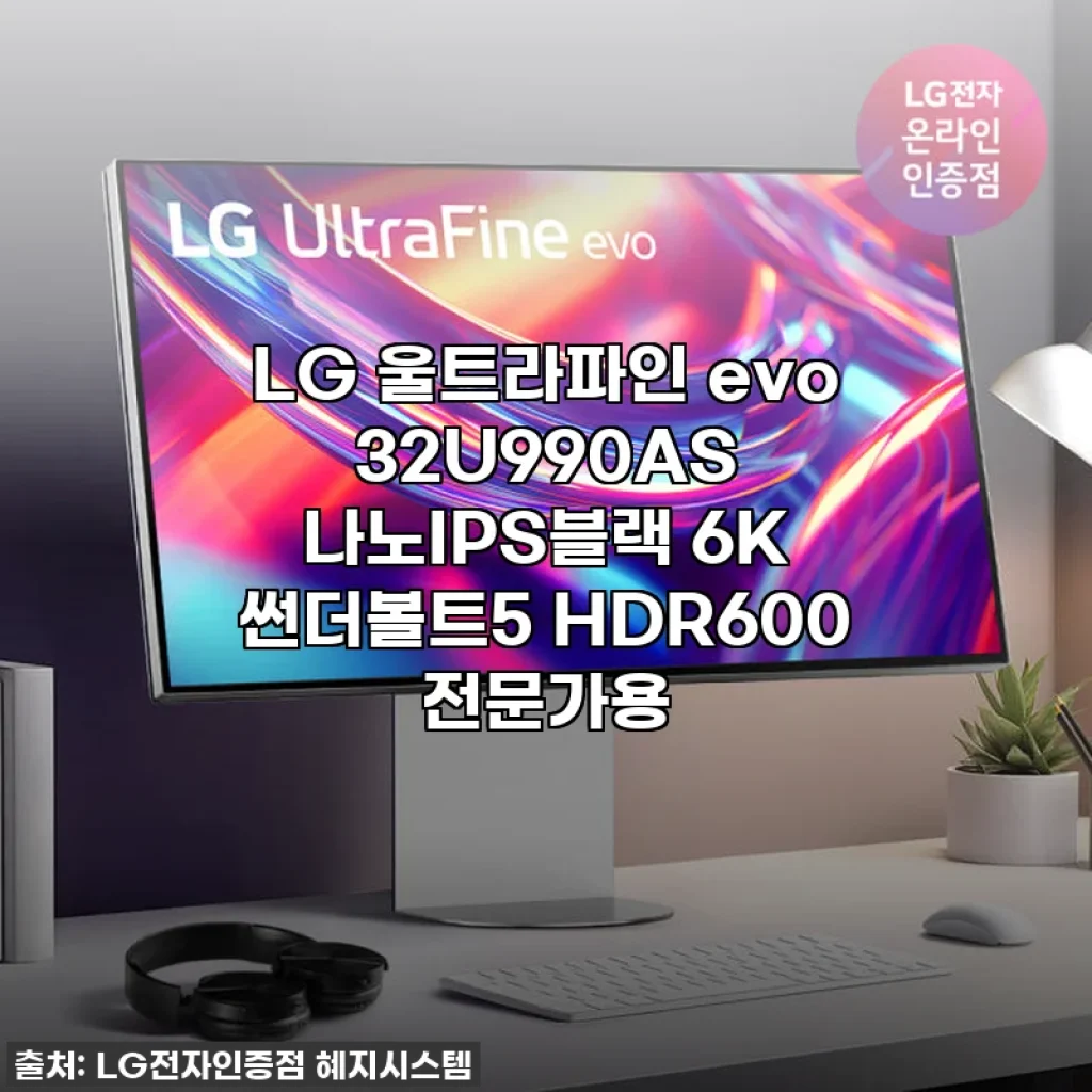 LG 울트라파인 evo 32U990AS 6K 전문가용 모니터, 이거 물건이네요! 찐후기!