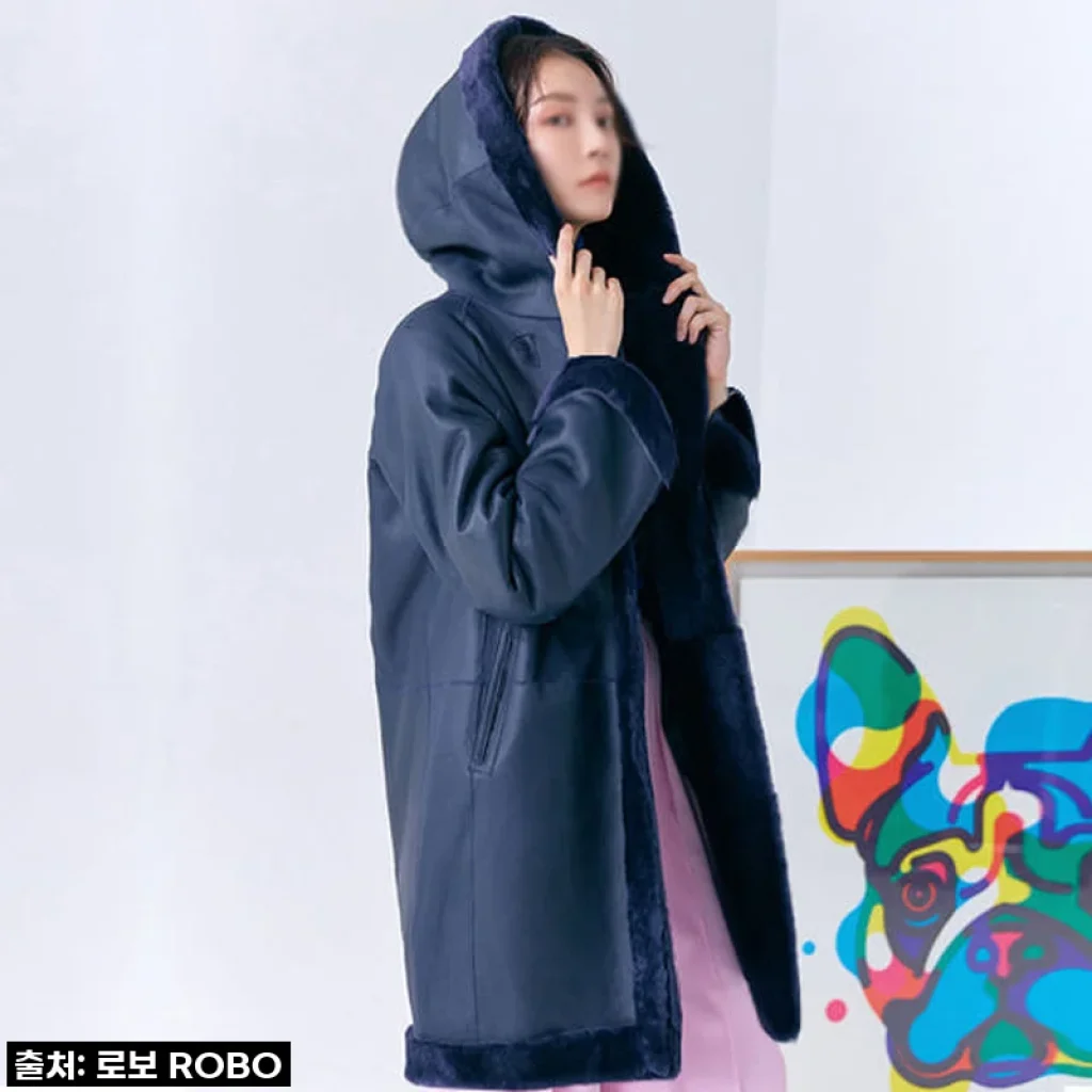 로보 리버시블 후드 롱 무스탕 토글 코트, 올겨울 인생템 등극! (이슈템, 품절주의!)