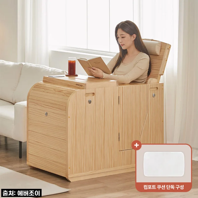 [N단독구성] 에버조이 온목 건식 반신욕기 가정용 좌식사우나(ONMOK) + 컴포트 쿠션