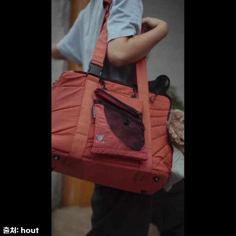 하웃 에어핏 슬링백? 내 심쿵템 등극! 강아지 산책이 이렇게 편해질 줄이야!