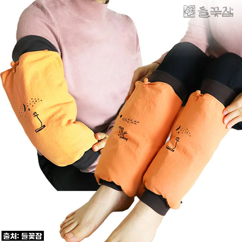 뭉친 종아리 싹 풀어주는 인생템! 들꽃잠 팥 온열 찜질팩, 이 가격 실화?
