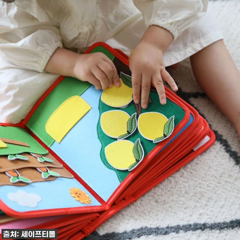몬테소리 헝겄책으로 우리 아기 오감 관련 이미지 1