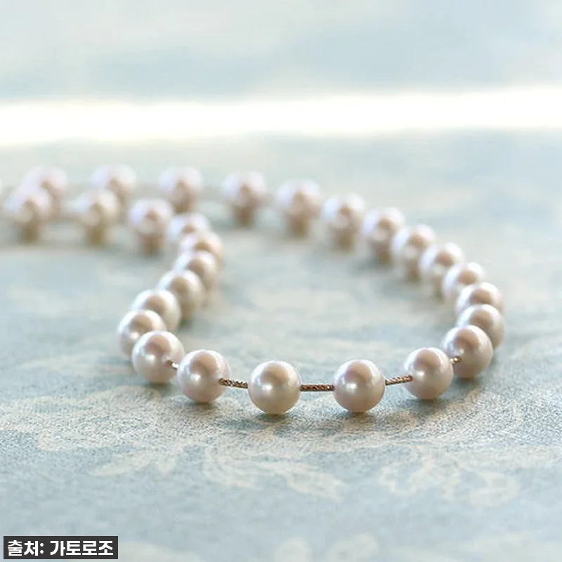 14k 진주목걸이 8~8.5mm 아코 관련 이미지 1