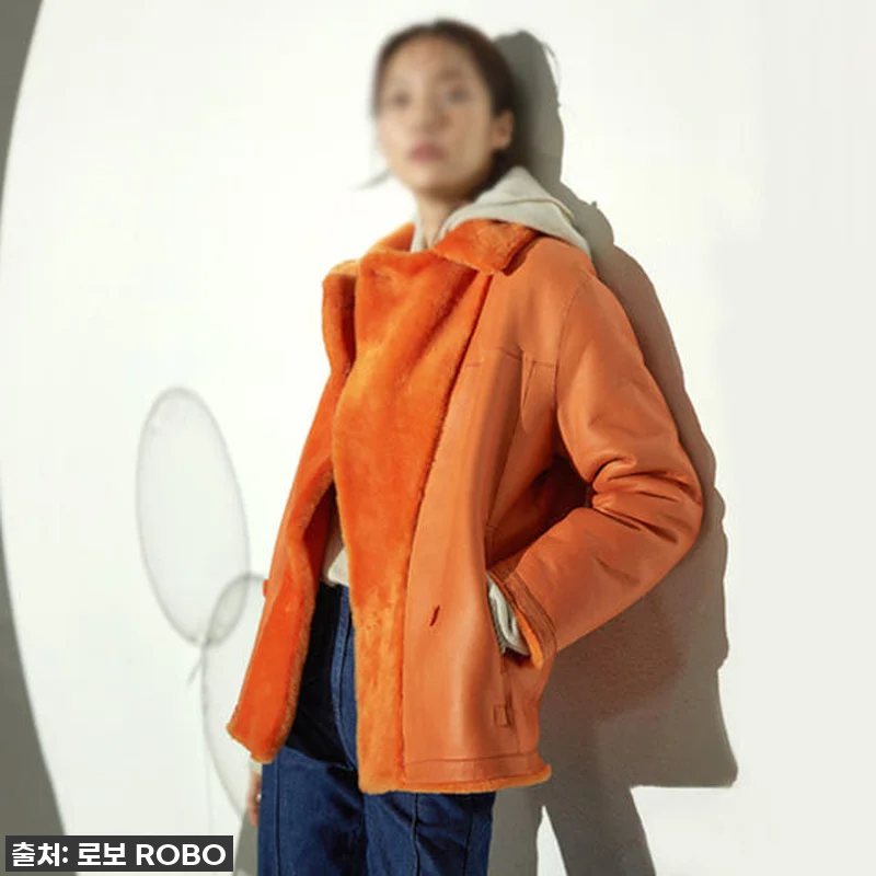 로보 스페인 무스탕 리버시블 더블 버 관련 이미지 3