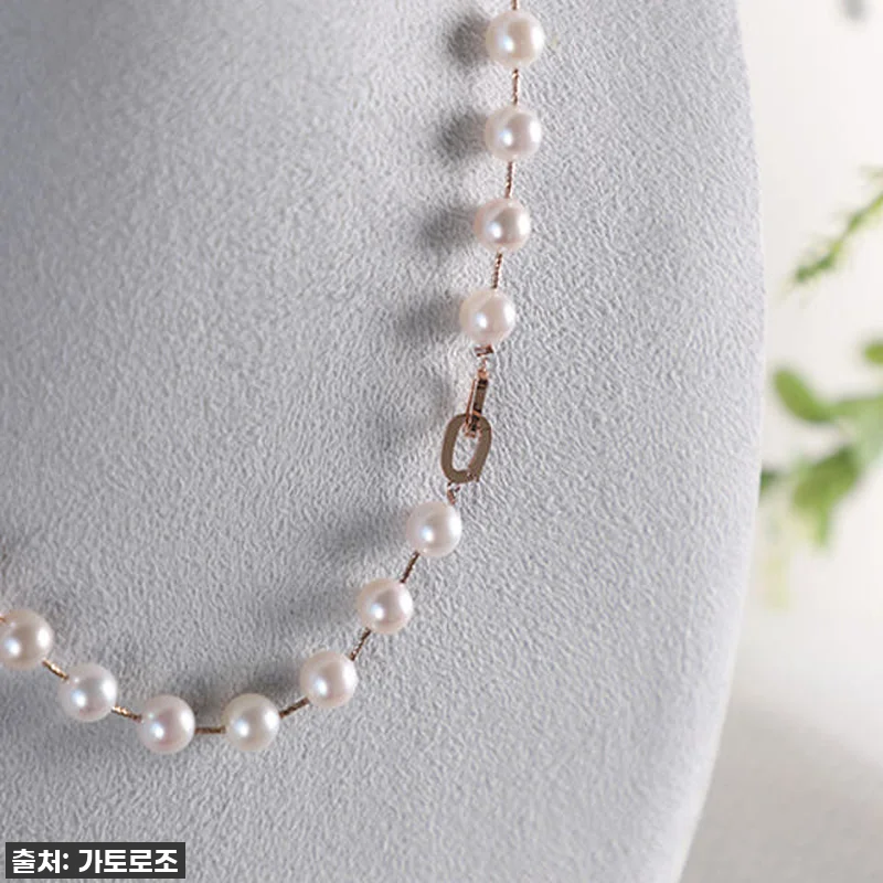 14k 진주목걸이 8~8.5mm 아코 관련 이미지 3