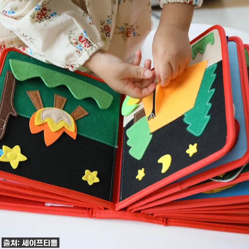 몬테소리 헝겄책으로 우리 아기 오감 관련 이미지 4