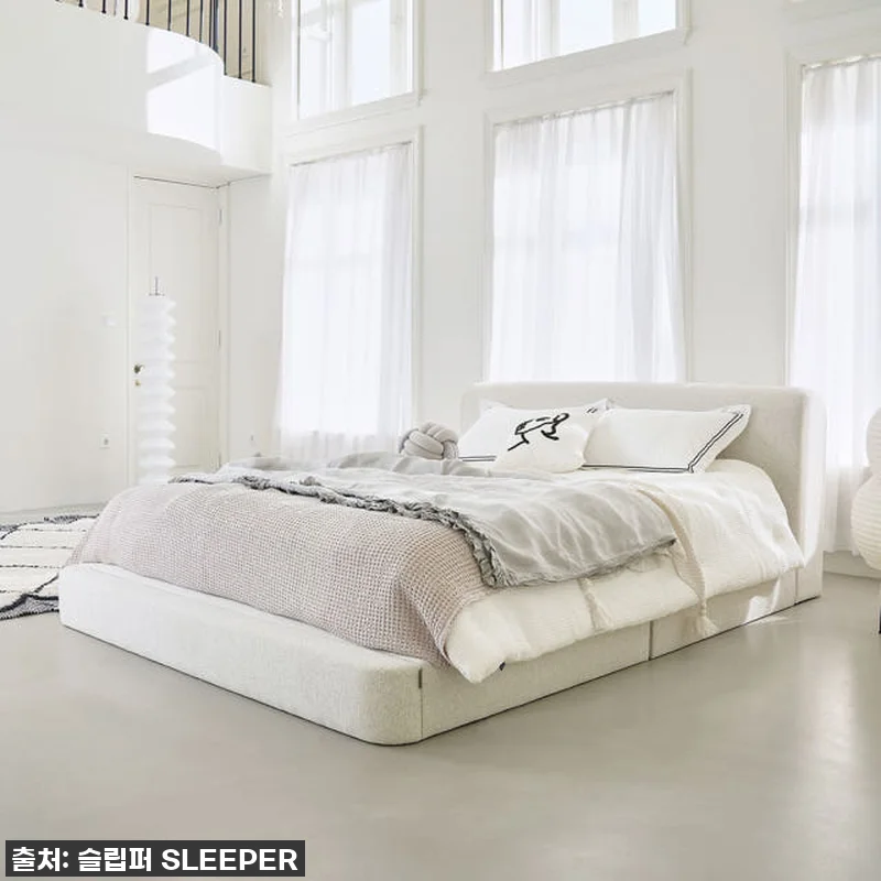 슬립퍼 아치 패브릭 침대 프레임 LK 관련 이미지 5