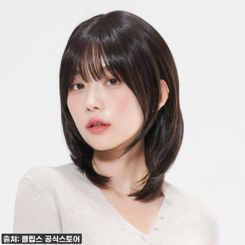 수제통가발 니콜 레이어드 중단발 사이 관련 이미지 5