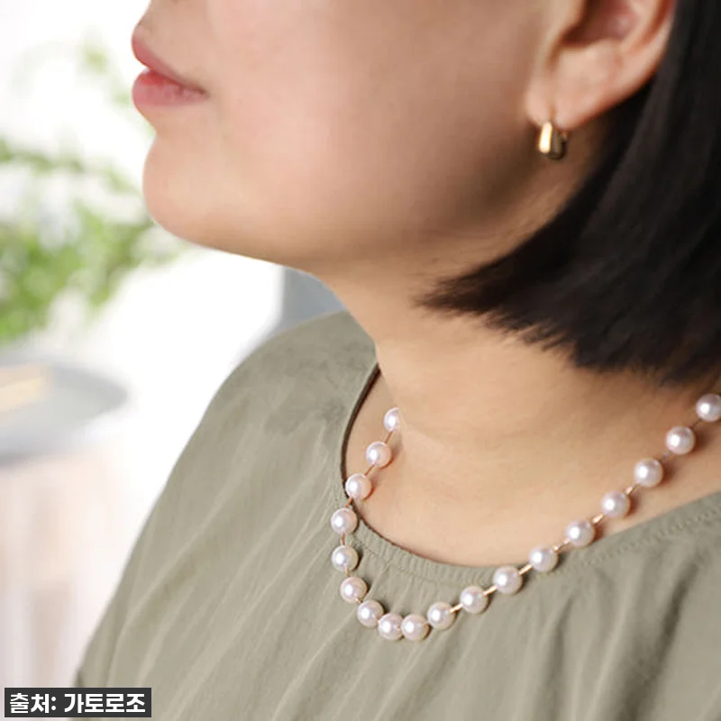 14k 진주목걸이 8~8.5mm 아코 관련 이미지 5